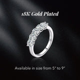 Luminous Golden Twilight Ring