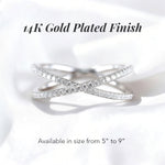 14K gold plated finish