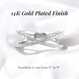 14K gold plated finish