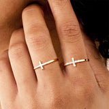 Halo Cross Ring Set