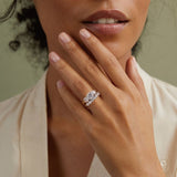 Luminous Golden Twilight Ring