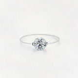 Moonlight Moissanite Invisible Ring