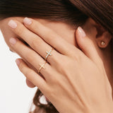 Halo Cross Ring Set