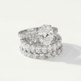 Diamond ring with a white background