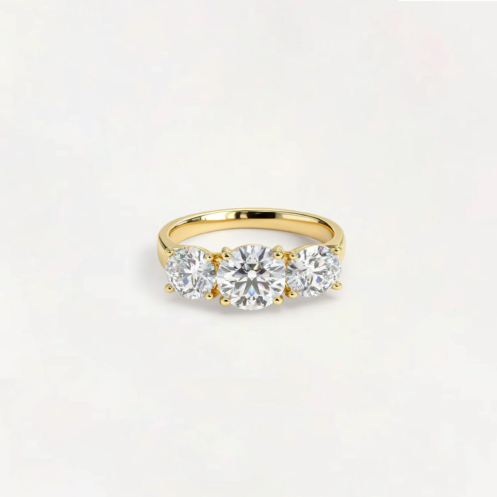 Luminous Golden Twilight Ring