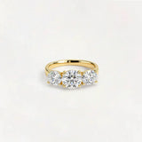 Luminous Golden Twilight Ring