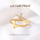Halo Cross Ring Set